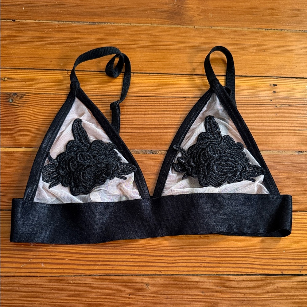 Urban Outfitters Black Lace Bralette